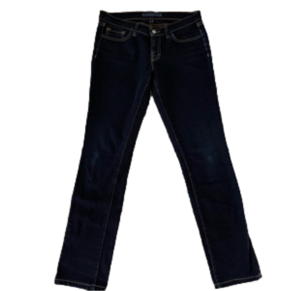 J Brand dark wash denim blue jeans pencil leg size 28